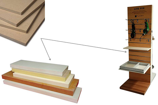 wood display solid display processing