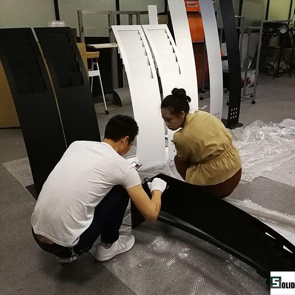 POP display rack qc inspection