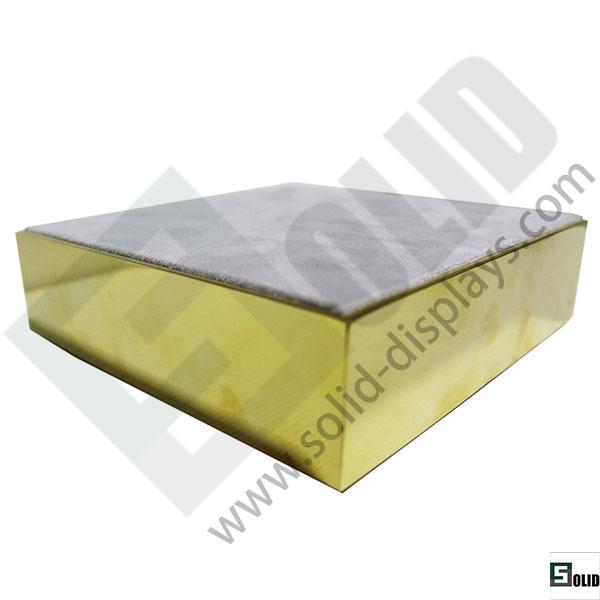 Gold metal display tray