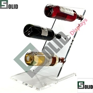Présentoir à bouteilles de vin en acrylique
